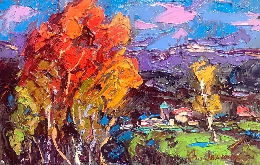 Oil painting Spring wind Kalenyuk Alex: Title: Oil painting Spring wind Kalenyuk Alex Description: NoKalen 644 *** ABOUT THIS PAINTING *** * TITLE: "Spring wind" * ARTISTS: Kalenyuk Alex * SIZE: 20x30 cm/'7.87x11.81 inches' * MEDIUM: