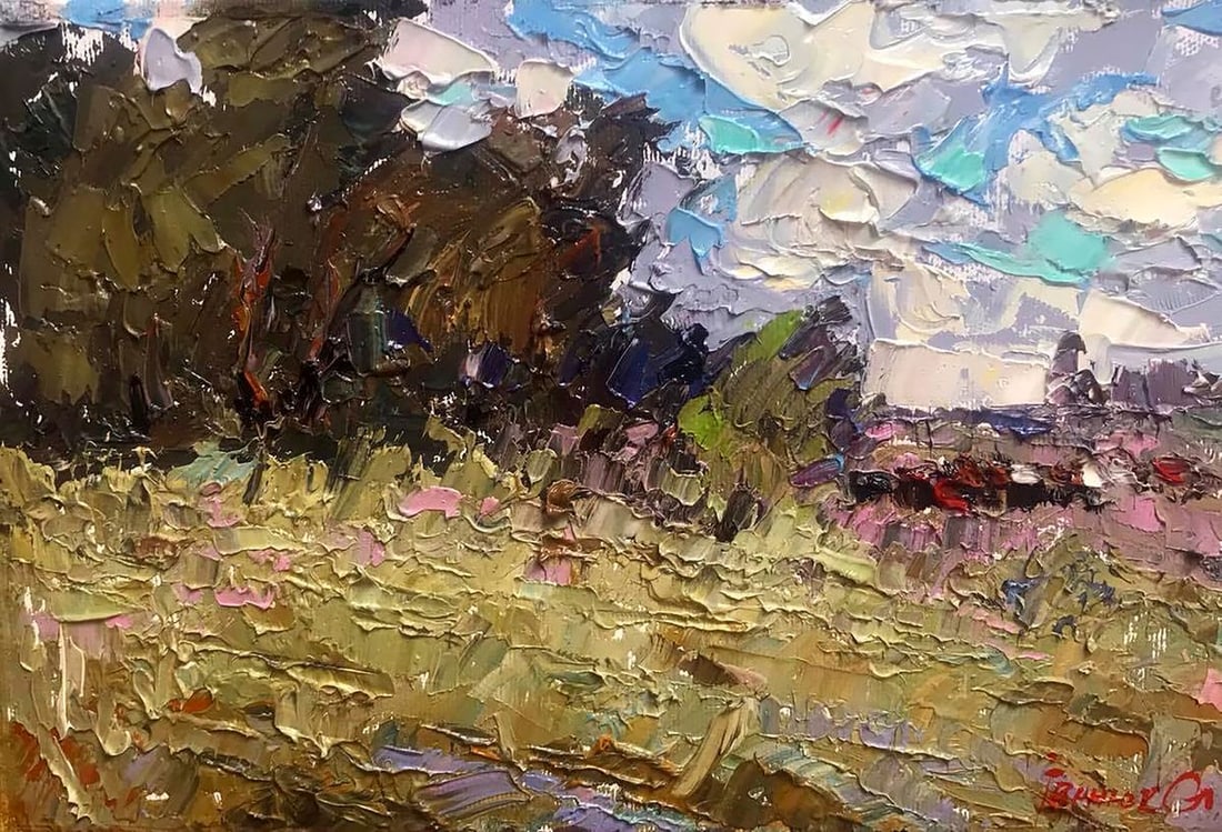 Oil painting It will be raining Kalenyuk Alex: Title: Oil painting It will be raining Kalenyuk Alex Description: NoKalen 646 *** ABOUT THIS PAINTING *** * TITLE: "It will be raining" * ARTISTS: Kalenyuk Alex * SIZE: 20x30 cm/'7.87x11.81