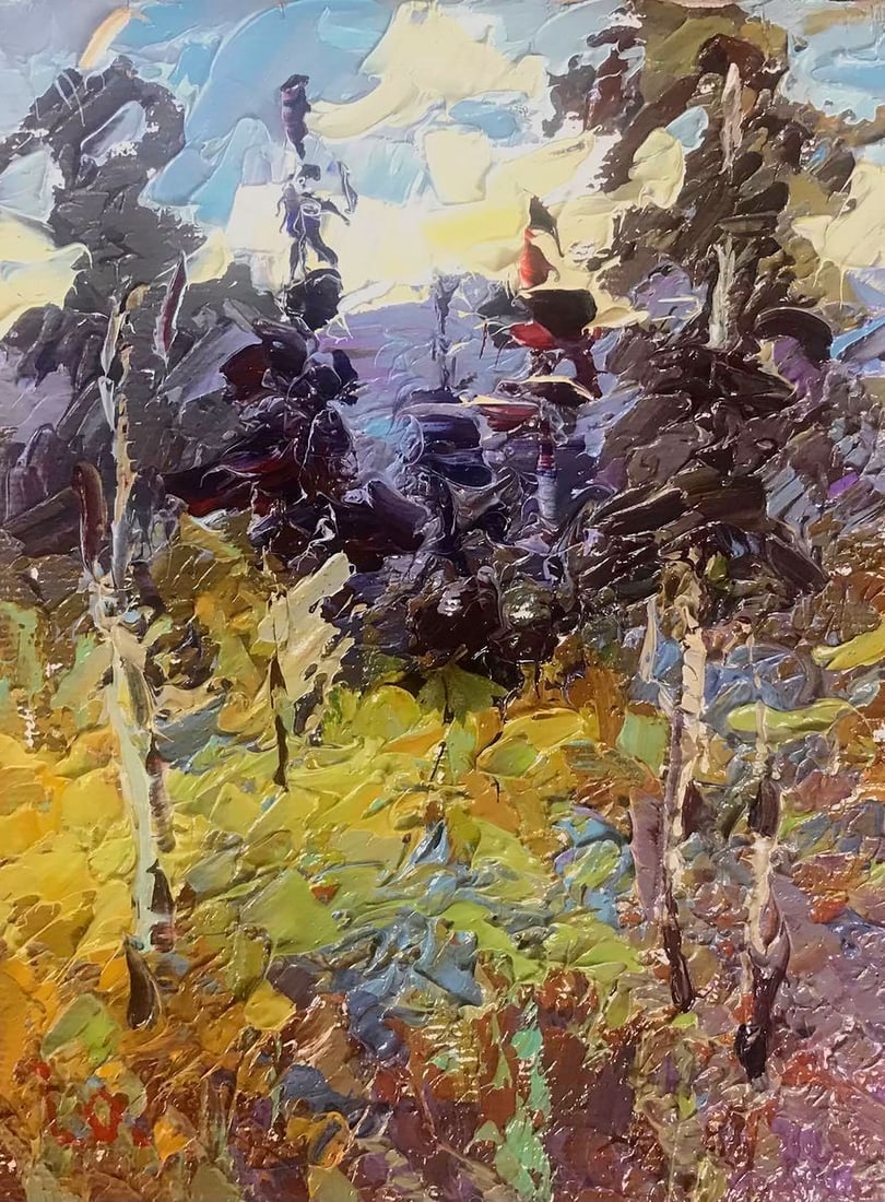 Oil painting In the woods Kalenyuk Alex (1 of 6)