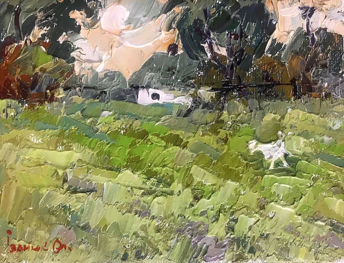 Oil painting On the walk Kalenyuk Alex (1 of 6)