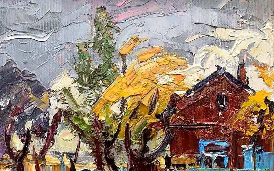 Oil painting Autumn cold Kalenyuk Alex - 3
