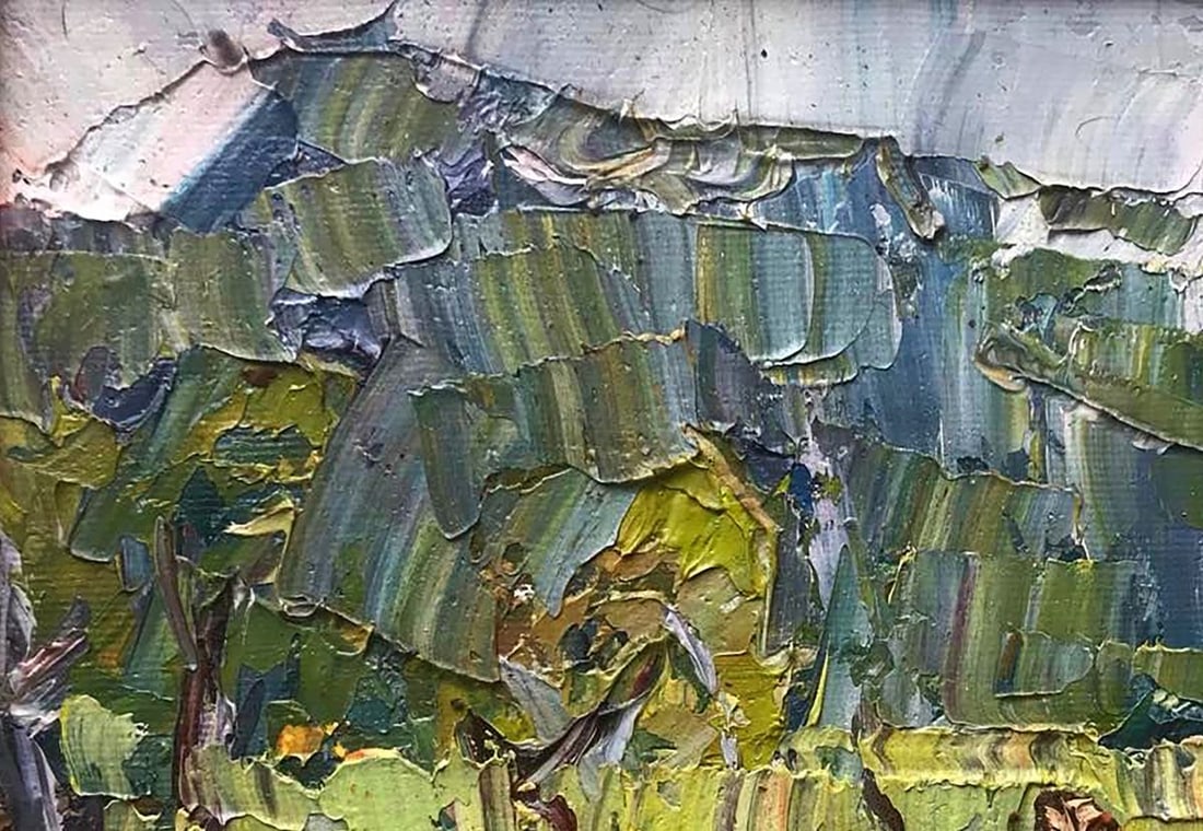 Oil painting In the field in the meadows Kalenyuk Alex - 2