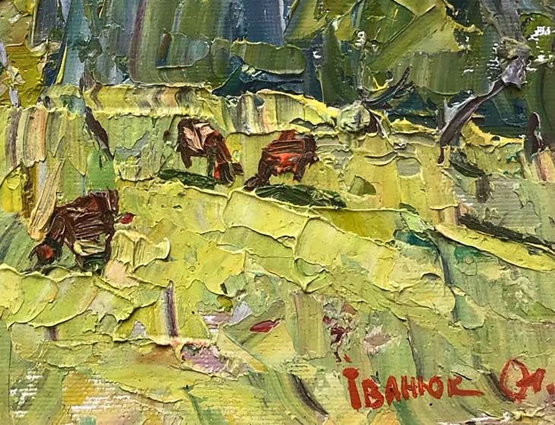 Oil painting In the field in the meadows Kalenyuk Alex - 5