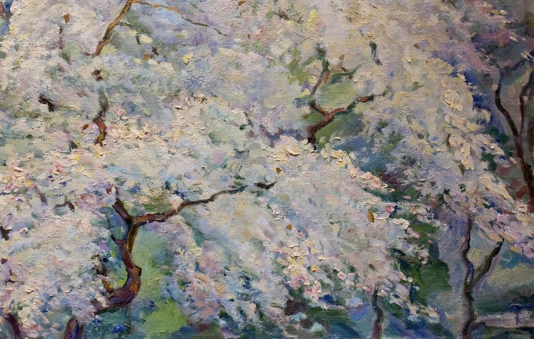 Oil painting Blooming tree Tytarenko Odarka Anatoliivna - 5