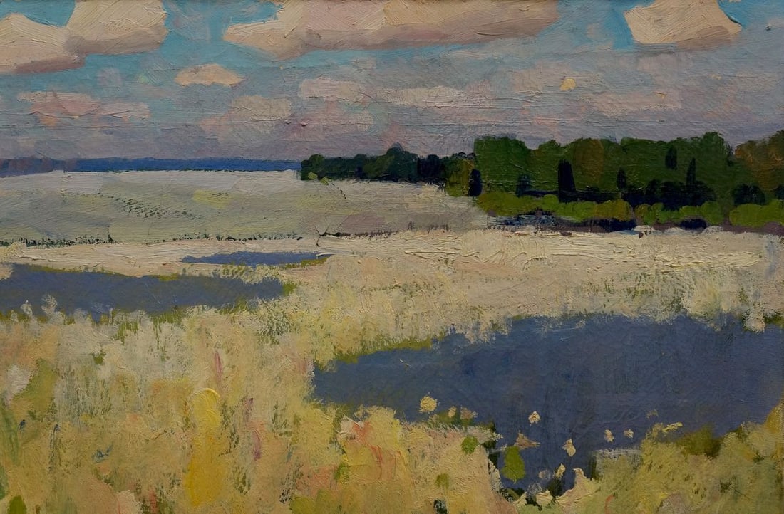 Oil painting Blooming fields - 5