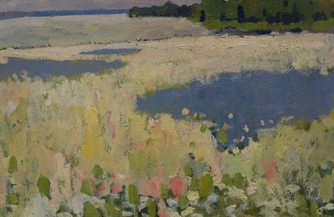 Oil painting Blooming fields - 6