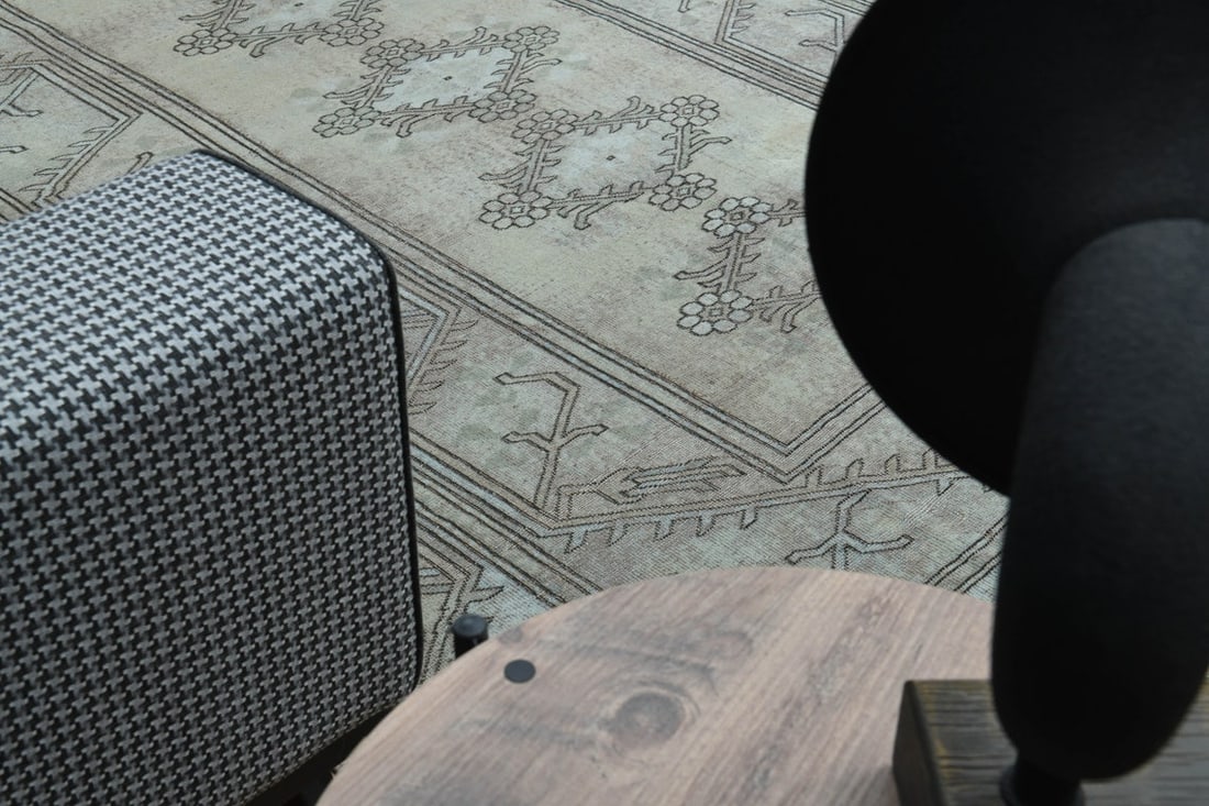 6x9 TURKISH RUG, Beige Brown Vintage - 8