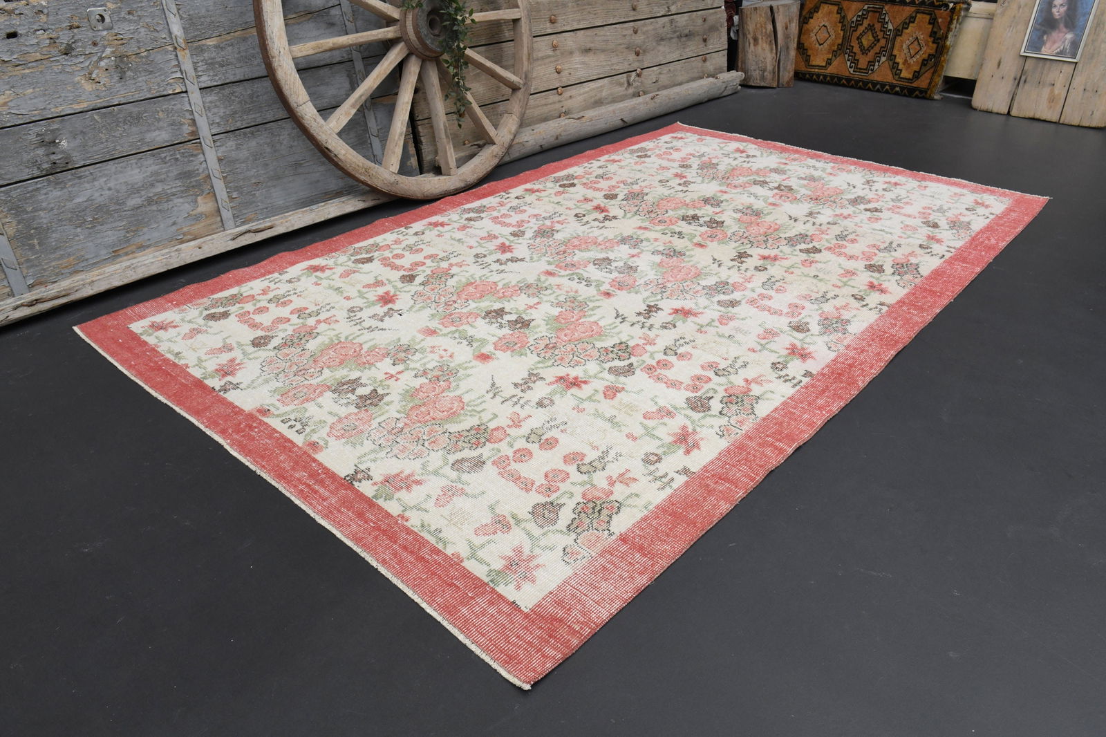 5'6x9'3 FLORAL DECOR, TURKISH - 14