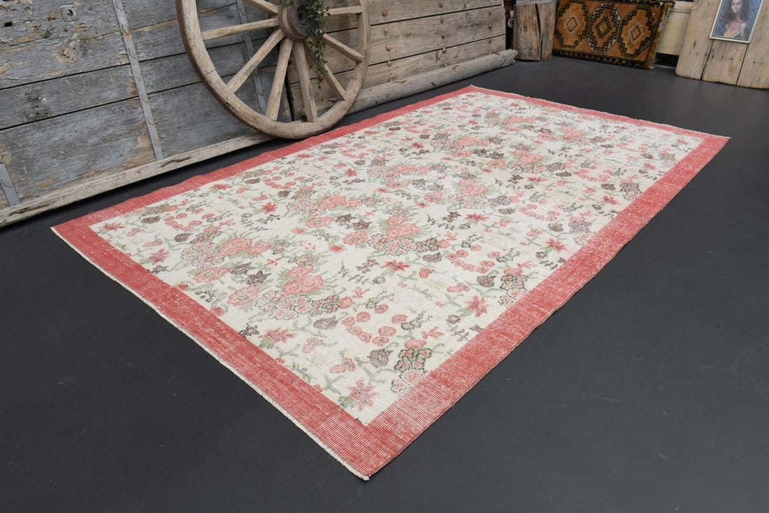 5'6x9'3 FLORAL DECOR, TURKISH - 6