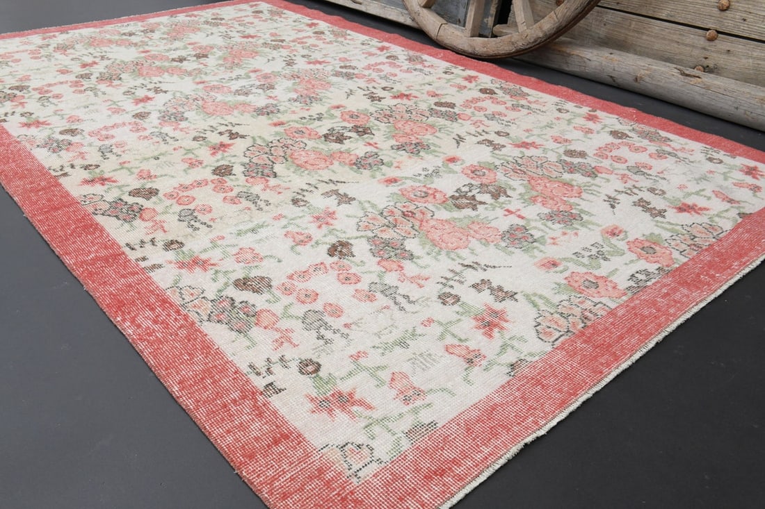 5'6x9'3 FLORAL DECOR, TURKISH - 7