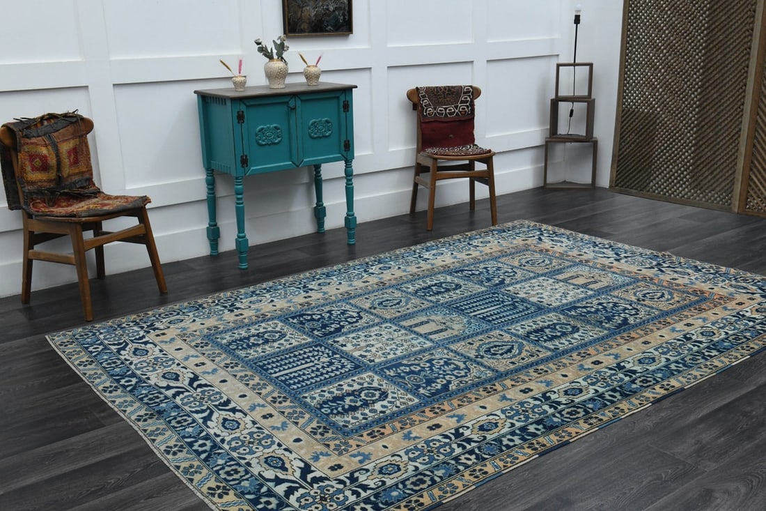 6.7x9.9 ft, TURKISH Rug, VINTAGE - 3