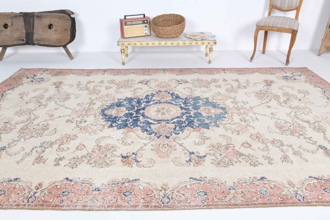 6.3x10.4 ft, TURKISH Rug, Vintage - 3