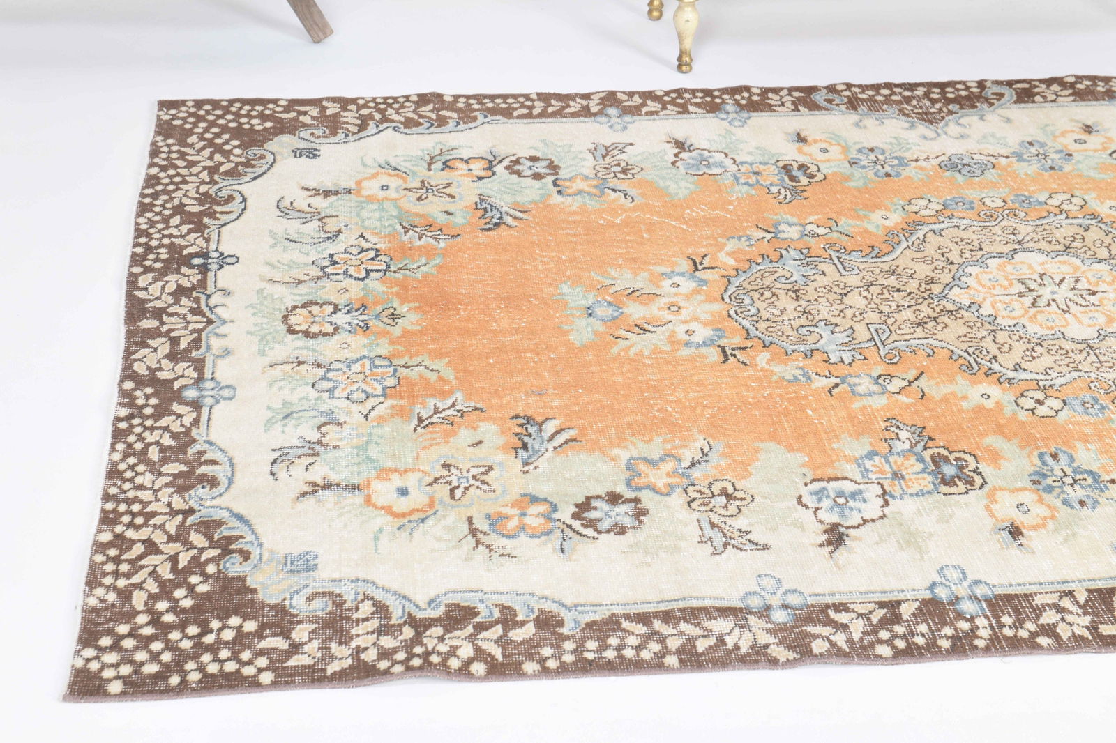 5.7x9.5 ft, TURKISH Rug, Oushak - 11
