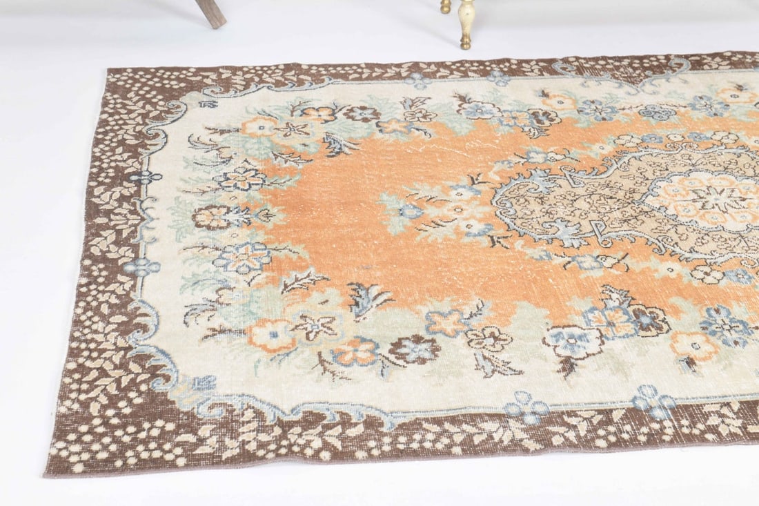 5.7x9.5 ft, TURKISH Rug, Oushak - 3