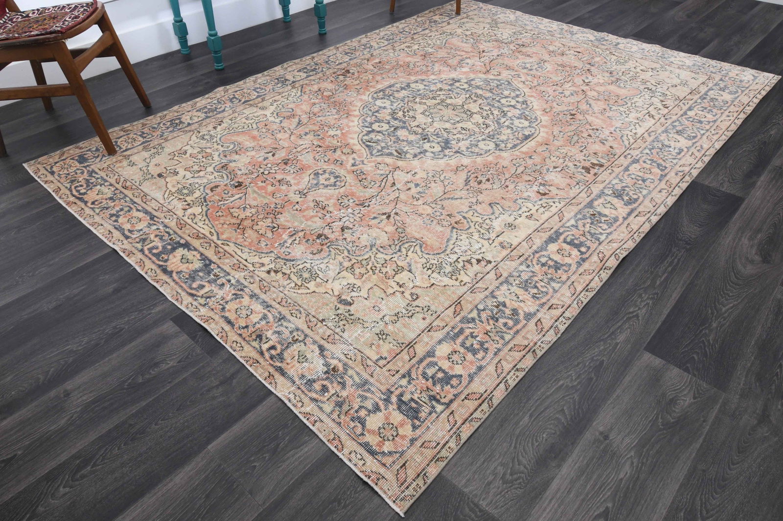 6.5x9.4 ft, TURKISH Rug, VINTAGE - 10