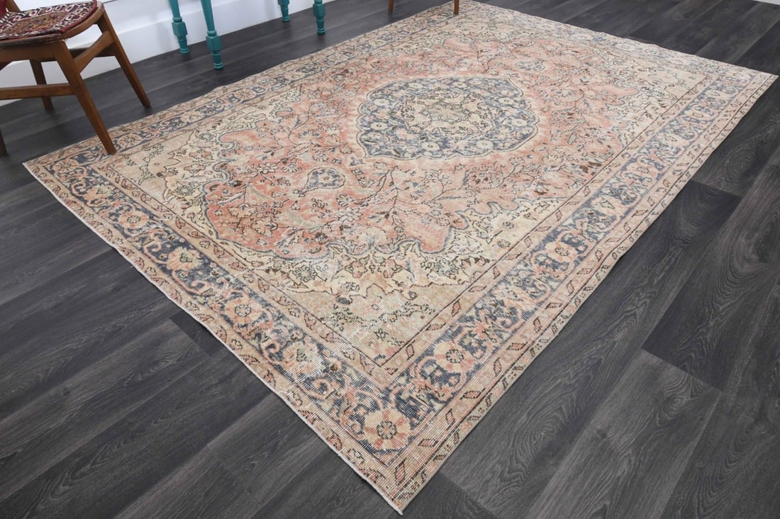 6.5x9.4 ft, TURKISH Rug, VINTAGE - 2