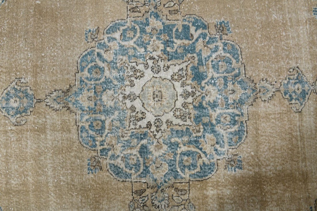 6'8x10'3 ft, ORANGE TURKISH RUG - 8