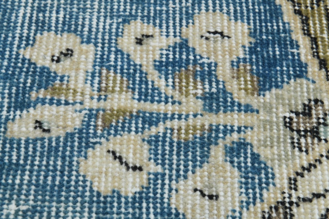 7.1x10.3 ft, BLUE TURKISH RUG - 10