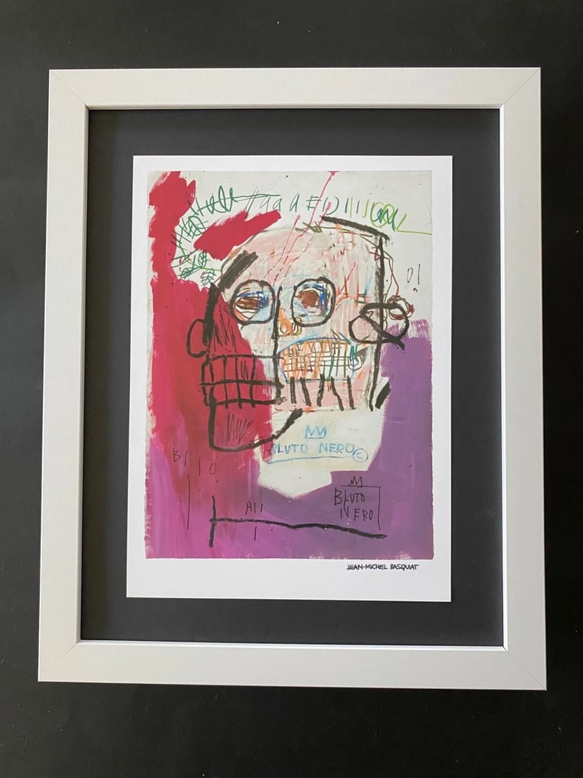 JEAN MICHEL BASQUIAT | SIGNED PRINT | MOUNTED IN NEW FRAME (1 of 2)