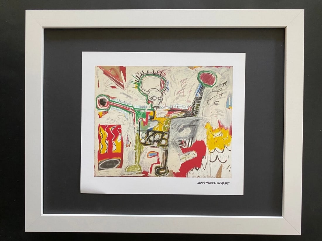 JEAN MICHEL BASQUIAT | SIGNED PRINT | MOUNTED IN NEW FRAME (1 of 2)