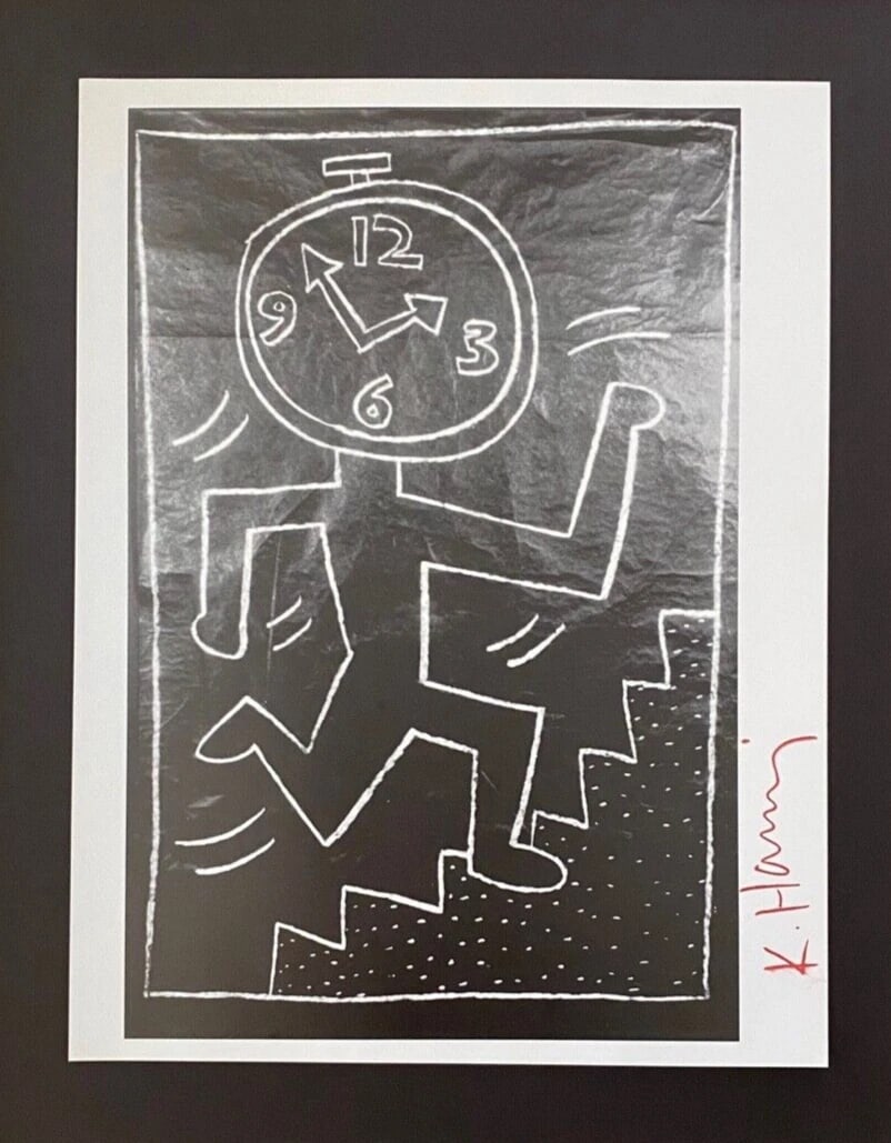 KEITH HARING + SIGNED VINTAGE PRINT FRAMED - 2