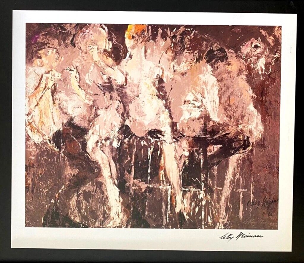 LEROY NEIMAN + SKETCHBOOK DRAWING PARIS + CIRCA 1970'S + SIGNED PRINT FRAMED - 2