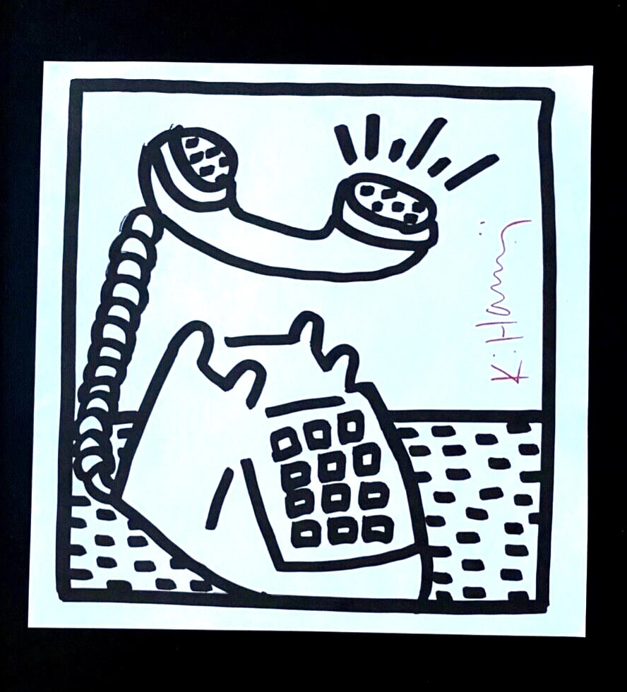 KEITH HARING + SIGNED PRINT FRAMED - 2