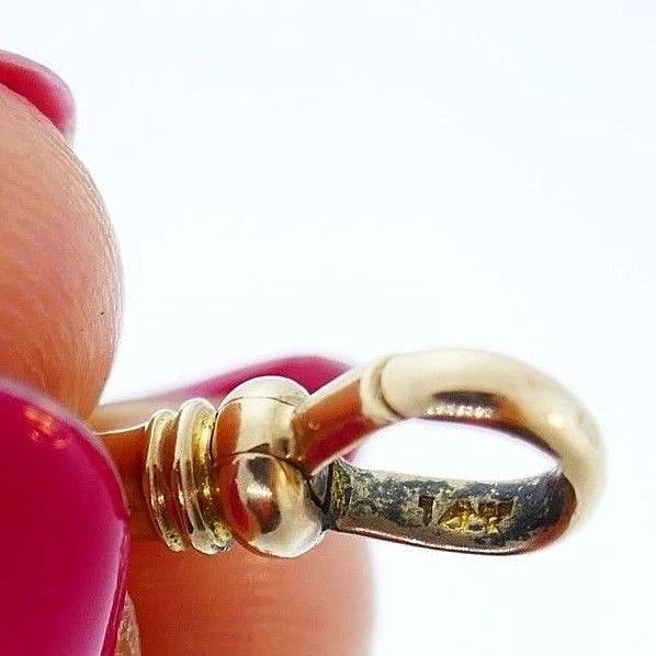 14k Yellow Gold Chrysoprase and Chrystal Chain - 6