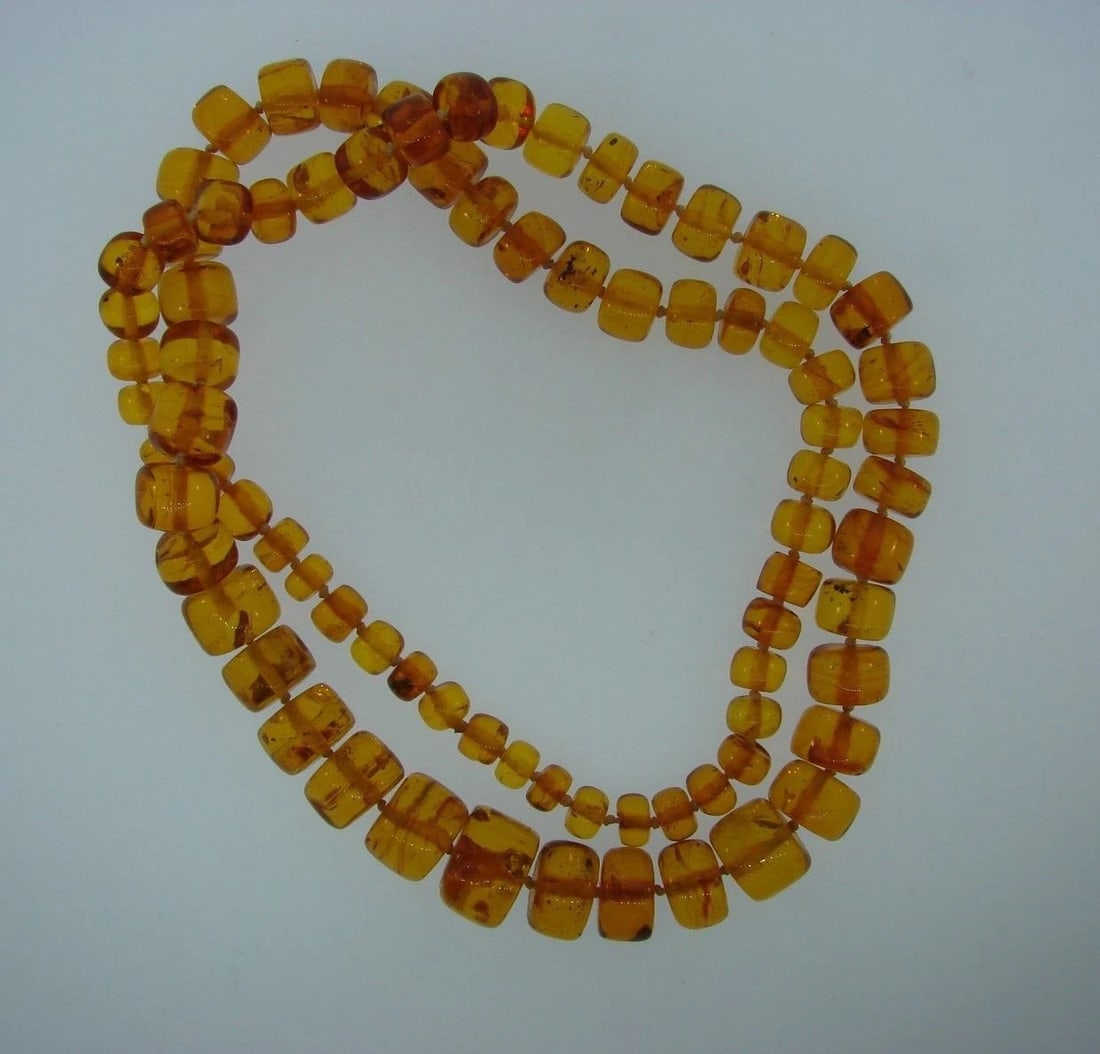 STUNNING Baltic Amber Beaded Necklace - 2