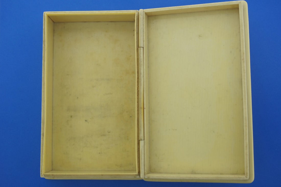 VICTORIAN C.1900 ANTIQUE BOX CASE JEWELRY STAMPED UNIQUE - 2