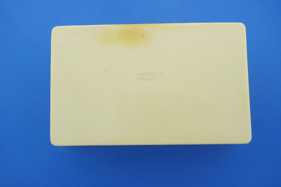 VICTORIAN C.1900 ANTIQUE BOX CASE JEWELRY STAMPED UNIQUE - 5