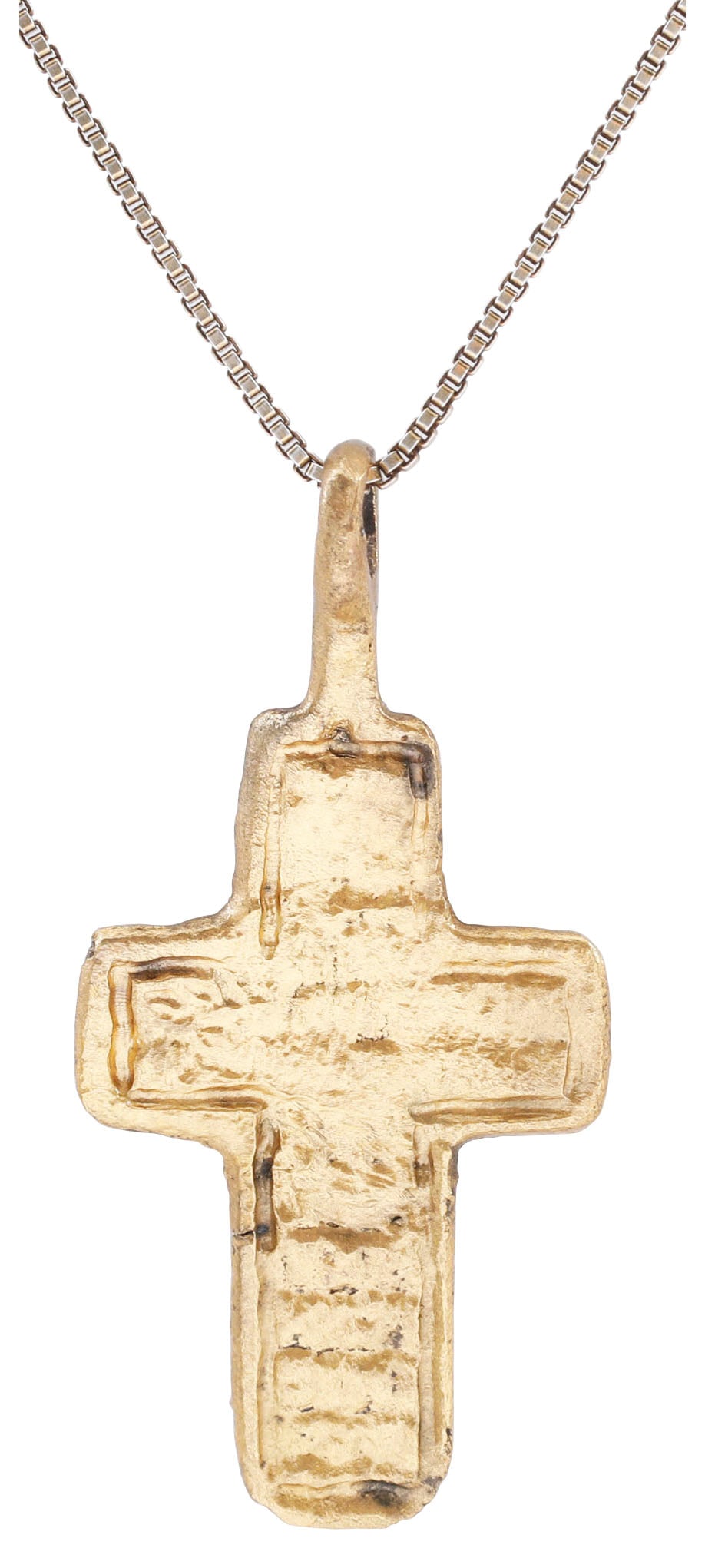 FINE EASTERN EUROPEAN CROSS NECKLACE - 2