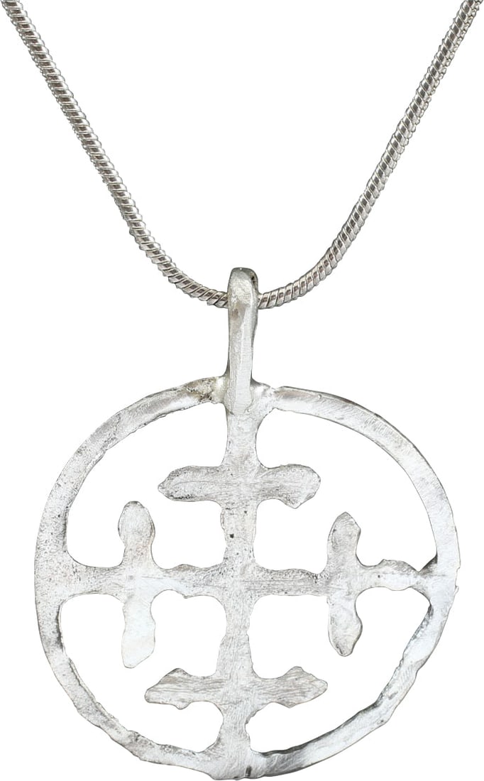 CRUSADER'S CROSS PENDANT NECKLACE, 11TH-13TH CENTURY. - 2