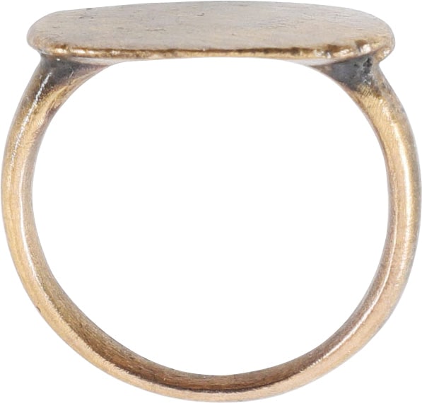 MEDIEVAL EUROPEAN RING, 6TH-9TH CENTURY AD, SIZE 6 1/2 - 2
