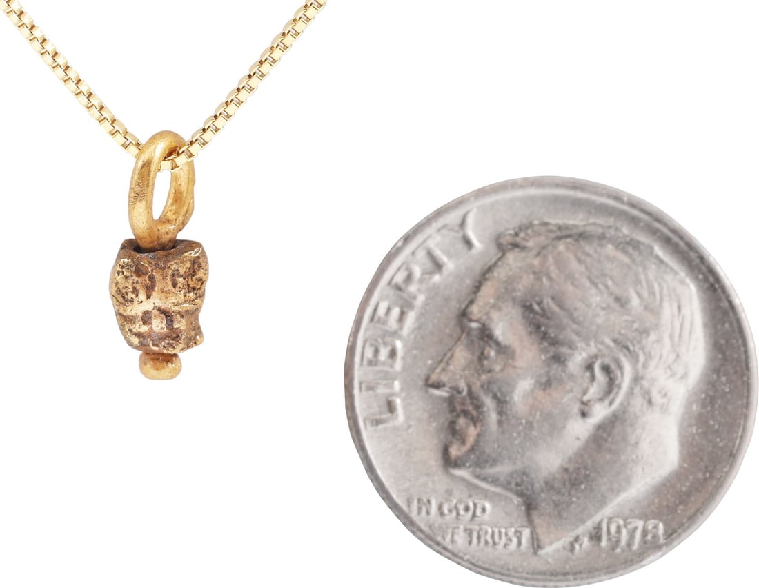 MEDIEVAL TIBETAN SKULL PRAYER BEAD - 2