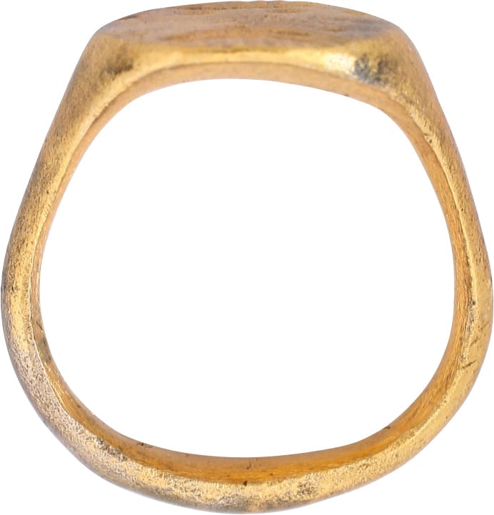 MEDIEVAL WOMAN'S FASHION RING, 12th-15th CENTURY AD, SIZE 5 1/4 - 2