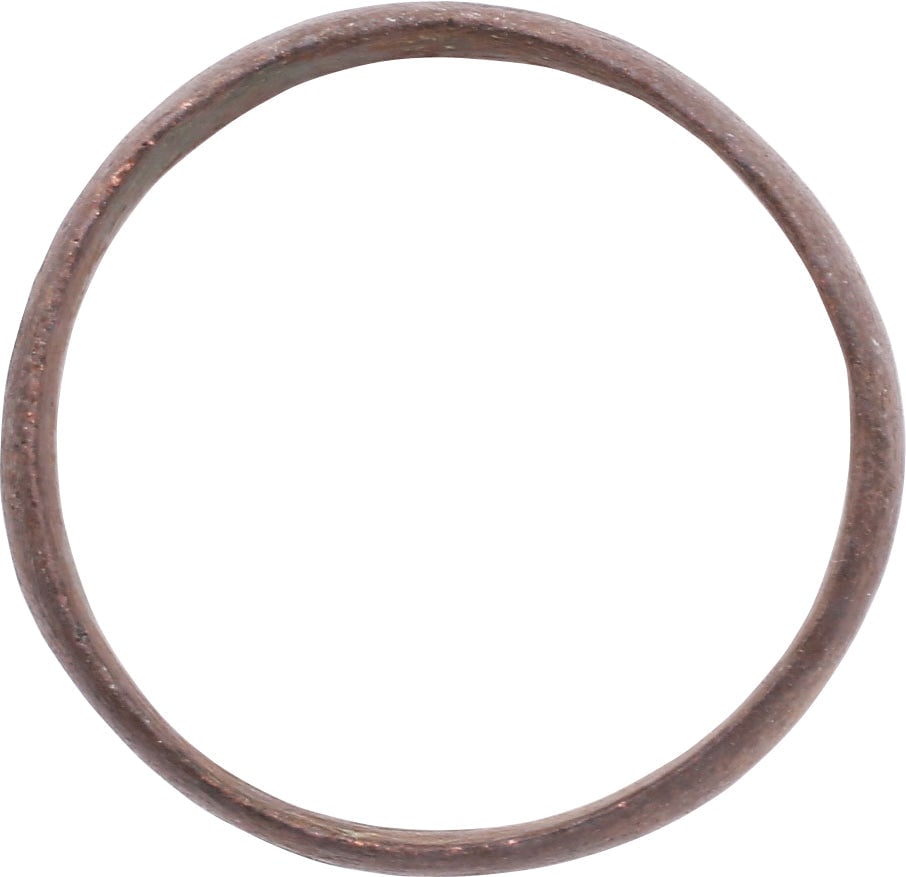RARE COPPER VIKING WEDDING RING, 900-1050 AD, SIZE 8 ¾ - 2