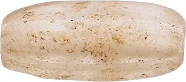 VIKING ROCK CRYSTAL BEAD, 10TH CENTURY AD: Tubular form of octagonal section. 18.4mm, just under 3/4" in length. Gray-brown coloration with natural cleavage evident. See The Viking Saga, Peter Brent 1975, p151 for similar examples. •Celt