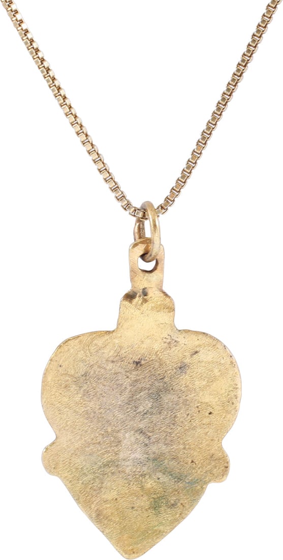 ANCIENT VIKING HEART PENDANT NECKLACE, C.850-1050 AD - 2