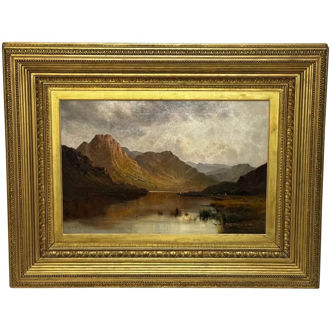Landscape Masterpiece Painting Windermere Sunrise by Alfred de Breanski Jr (1 of 20)