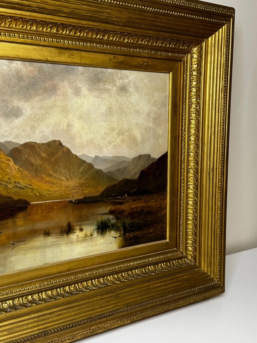 Landscape Masterpiece Painting Windermere Sunrise by Alfred de Breanski Jr - 4