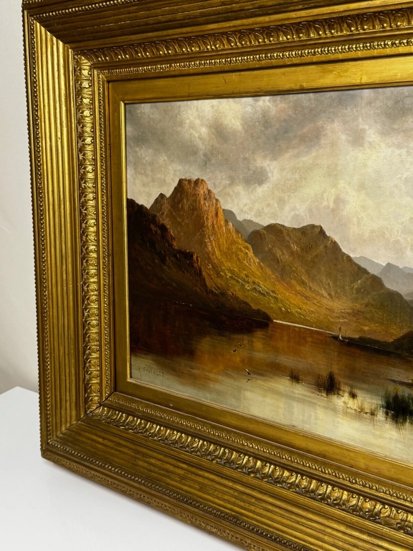 Landscape Masterpiece Painting Windermere Sunrise by Alfred de Breanski Jr - 5