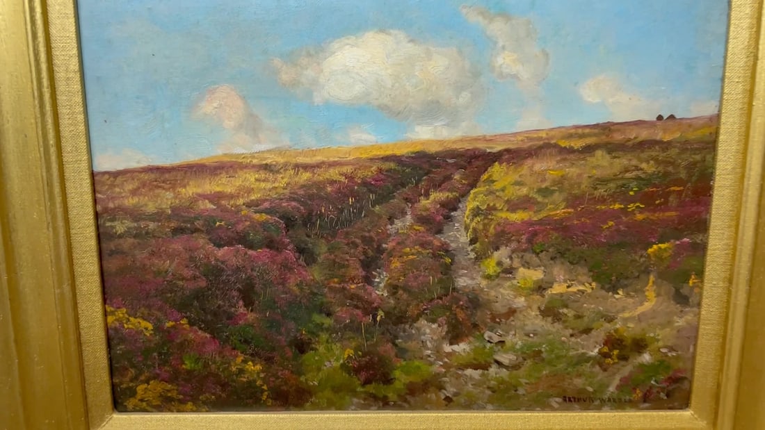 Rare Oil Landscape Masterpiece “Exmoor” — Circa 1900 Signed by Arthur Wardle - 2
