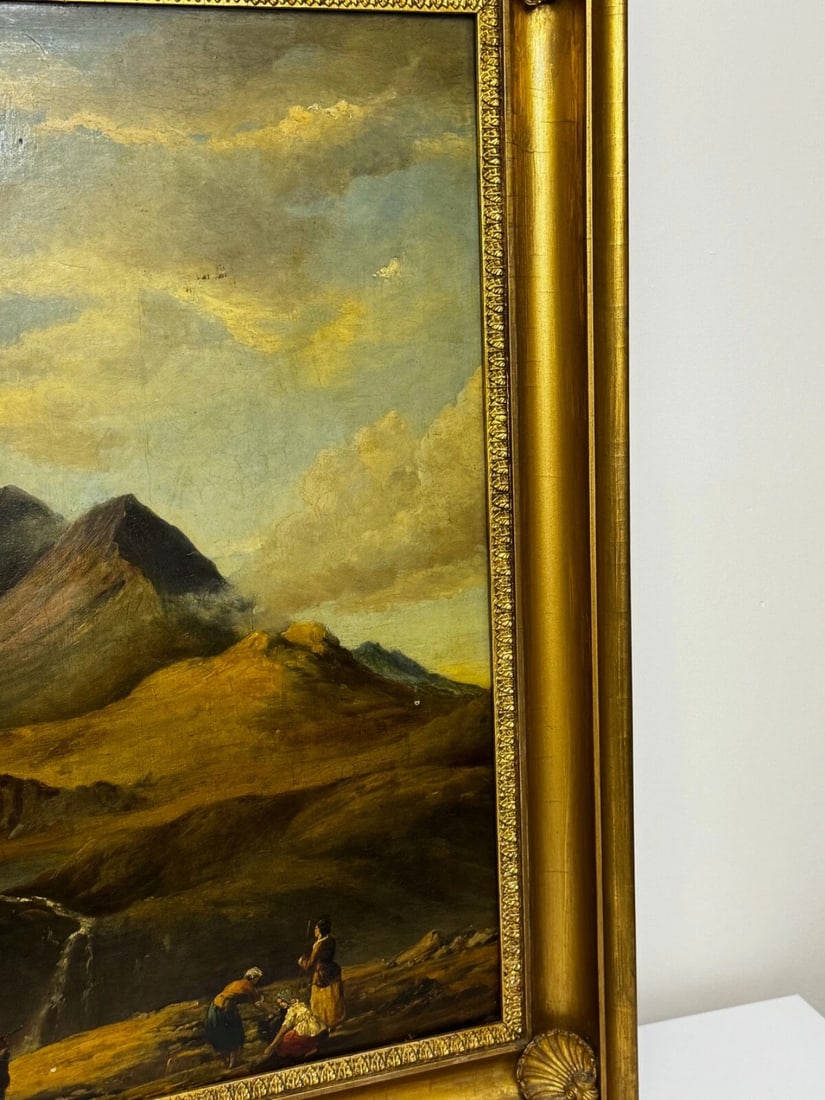 Large Oil Painting Mount Snowdon North Wales Attributed Edward William 1781-1855 - 4