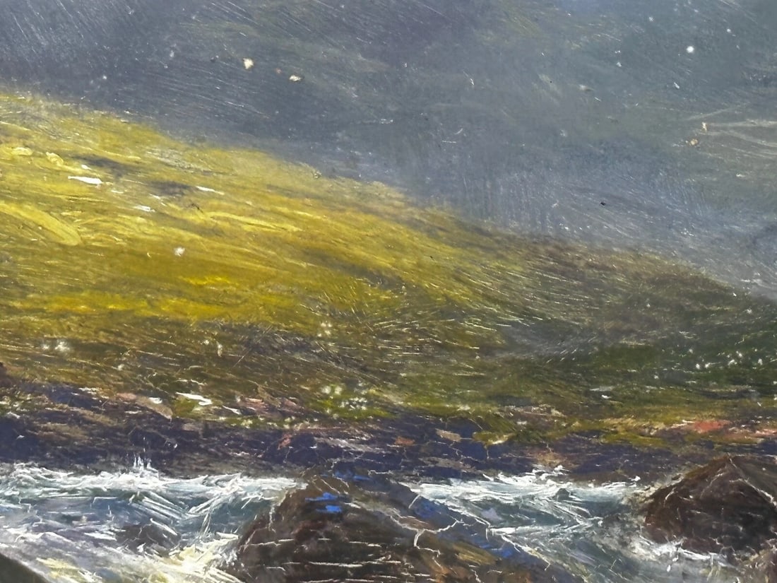 Victorian Oil Painting View The Glen Sligachan Skye Scotland Louis Bosworth Hurt - 17