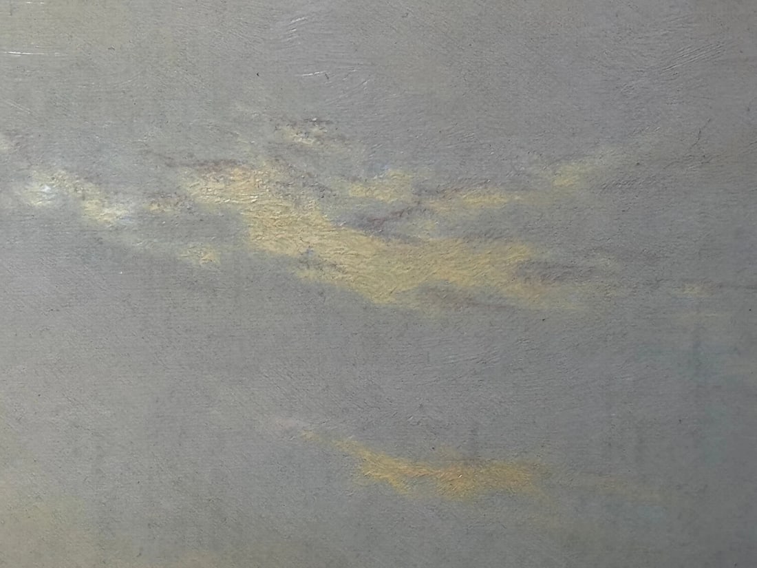 Lake Windermere Glowing Sunset Landscape Oil by Alfred de Breanski Jr C1920 - 18