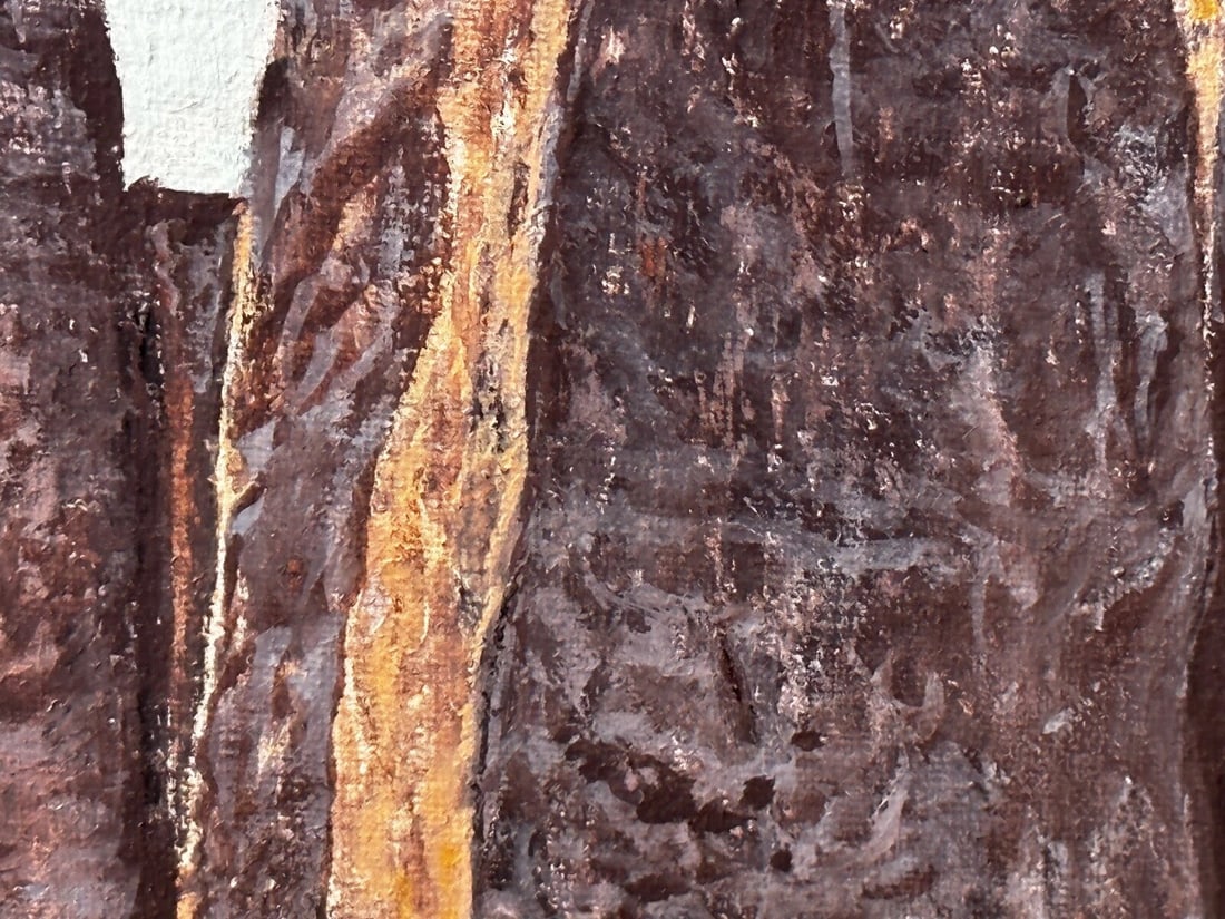 Oil Painting Salisbury Plain Prehistoric Stonehenge After Jasper Francis Cropsey - 16