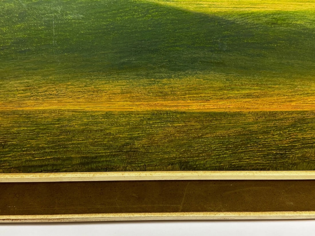 Oil Painting Salisbury Plain Prehistoric Stonehenge After Jasper Francis Cropsey - 7