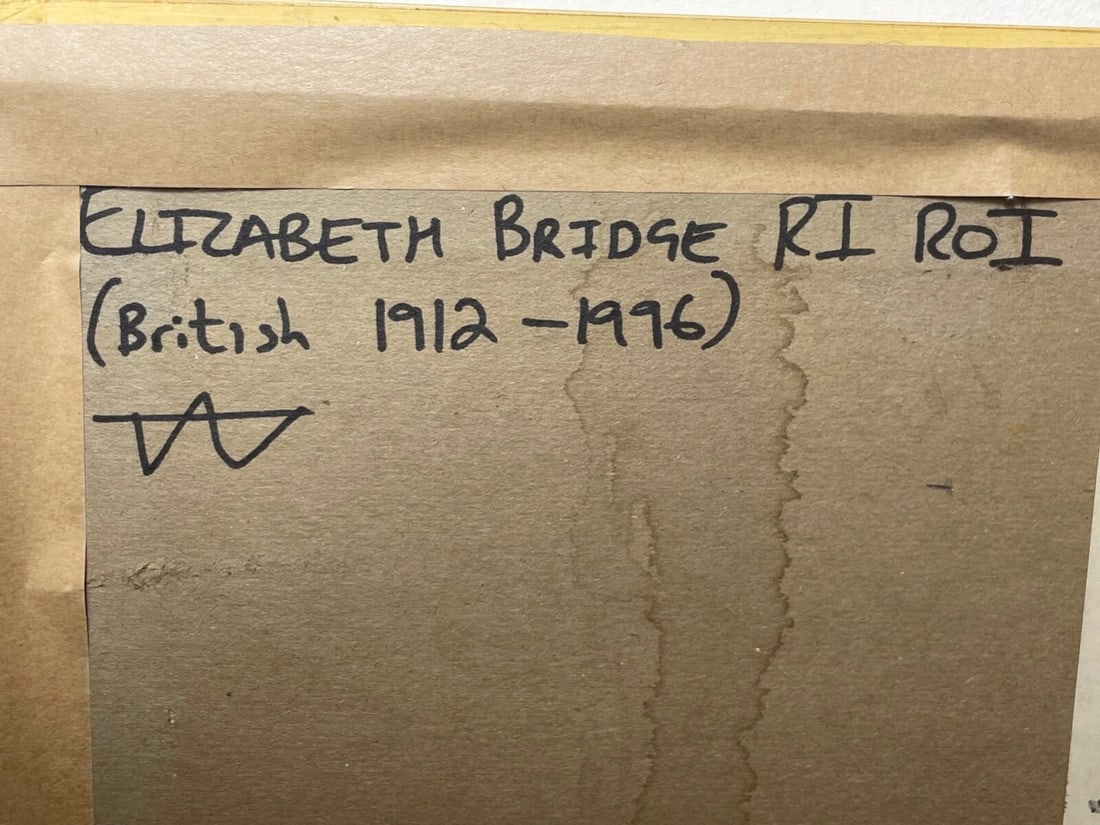 British Oil Painting Flowers Pansy's & Daisies By Elizabeth Bridge RI ROI - 8