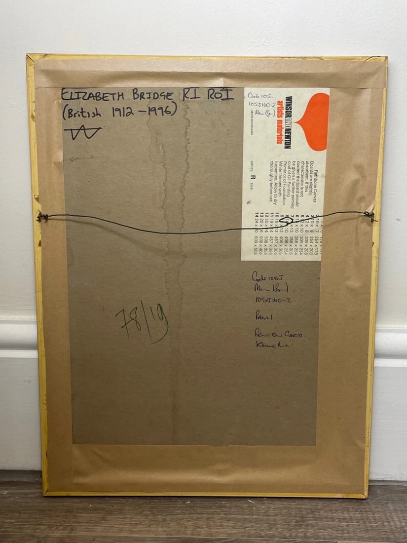 British Oil Painting Flowers Pansy's & Daisies By Elizabeth Bridge RI ROI - 9